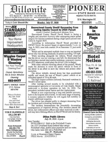 Monday, July 27, 2026