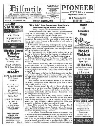Monday, August 3, 2026
