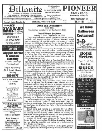 Thursday, October 8, 2026